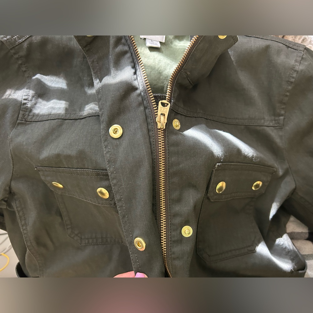 J. Crew Olive Utility Jacket - Picture 9 of 11